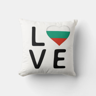 Liebe - Flagge Bulgariens Kissen
