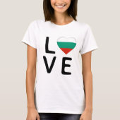 Liebe - Flagge Bulgariens T-Shirt (Vorderseite)