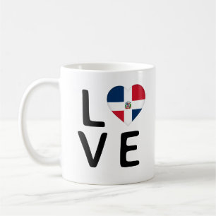 Liebe - Flagge der Dominikanischen Republik Kaffeetasse