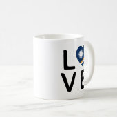 Liebe - Flagge der Marshallinseln Kaffeetasse (VorderseiteRechts)