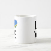 Liebe - Flagge der Salomonen Kaffeetasse (Mittel)