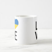 Liebe - Flagge der Ukraine Kaffeetasse (Mittel)
