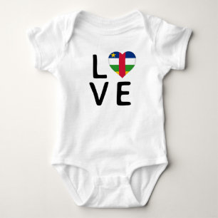 Liebe - Flagge der Zentralafrikanischen Republik Baby Strampler