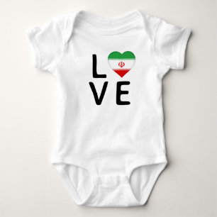 Liebe - Flagge des Iran Baby Strampler