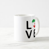Liebe - Flagge des Iran Kaffeetasse (VorderseiteRechts)