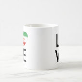 Liebe - Flagge des Iran Kaffeetasse (Mittel)