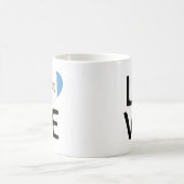 Liebe - Flagge Guatemalas Kaffeetasse (Mittel)