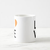 Liebe - Flagge Irlands Kaffeetasse (Mittel)