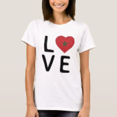 Liebe - Flagge Marokkos T-Shirt (Vorderseite)