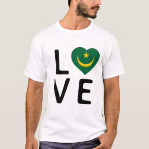 Liebe - Flagge Mauretaniens T-Shirt