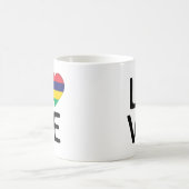 Liebe - Flagge Mauritius Kaffeetasse (Mittel)