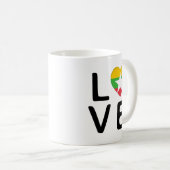 Liebe - Flagge Myanmars Kaffeetasse (VorderseiteRechts)