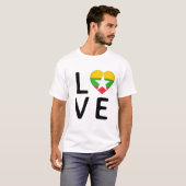 Liebe - Flagge Myanmars T-Shirt (Vorne ganz)