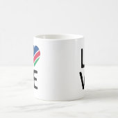 Liebe - Flagge Namibias Kaffeetasse (Mittel)