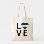 Liebe - Flagge Nicaraguas Tragetasche (Rückseite)