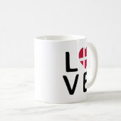 Liebe - Flagge Saudi-Arabiens Kaffeetasse (VorderseiteRechts)