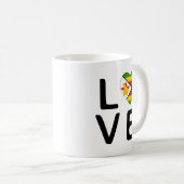 Liebe - Flagge Simbabwes Kaffeetasse (VorderseiteRechts)