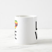 Liebe - Flagge Simbabwes Kaffeetasse (Mittel)