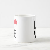 Liebe - Flagge Singapurs Kaffeetasse (Mittel)