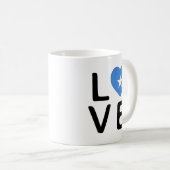 Liebe - Flagge Somalias Kaffeetasse (VorderseiteRechts)