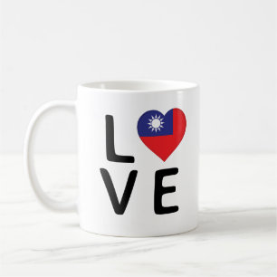 Liebe - Flagge Taiwans Kaffeetasse