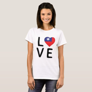 Liebe - Flagge Taiwans T-Shirt