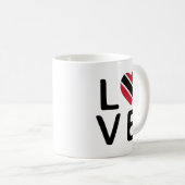 Liebe - Flagge Trinidad und Tobago Kaffeetasse (VorderseiteRechts)