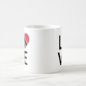 Liebe - Flagge Trinidad und Tobago Kaffeetasse (Mittel)