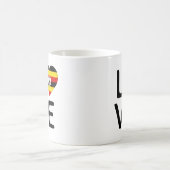 Liebe - Flagge Ugandas Kaffeetasse (Mittel)
