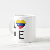 Liebe - Flagge Venezuelas Kaffeetasse (Vorderseite Links)