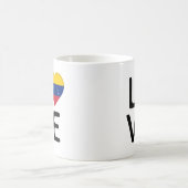 Liebe - Flagge Venezuelas Kaffeetasse (Mittel)