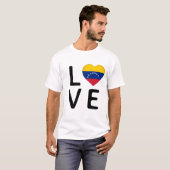 Liebe - Flagge Venezuelas T-Shirt (Vorne ganz)