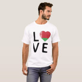 Liebe - Flagge von Belarus T-Shirt (Vorne ganz)