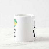 Liebe - Flagge von Guyana Kaffeetasse (Mittel)