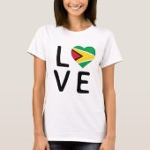 Liebe - Flagge von Guyana T-Shirt (Vorderseite)