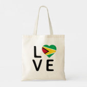 Liebe - Flagge von Guyana Tragetasche (Rückseite)