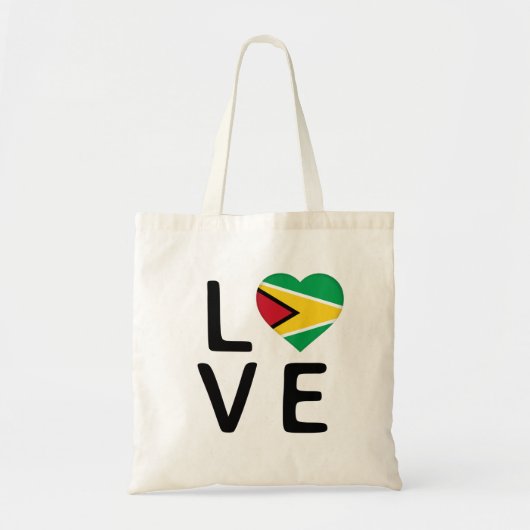 Liebe - Flagge von Guyana Tragetasche (Vorne)