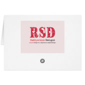 Liebe Flames Grußkarte (Rückseite Horizontal)