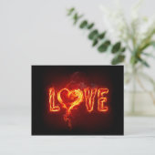 Liebe Flamin Postkarte (Stehend Vorderseite)