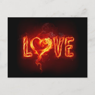 Liebe Flamin Postkarte