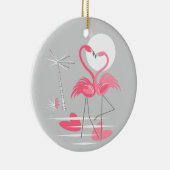 Liebe Flamingo Keramikornament (Rechts)