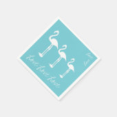 Liebe Flamingo Paper Napkin Serviette (Ecke)