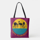 Liebe Flamingos! Tasche (Rückseite)