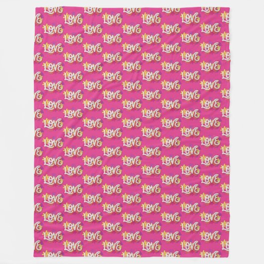 LIEBE Fleece Blanket (Vorderseite)