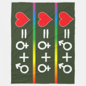 LIEBE FLEECEDECKE (Vorderseite)