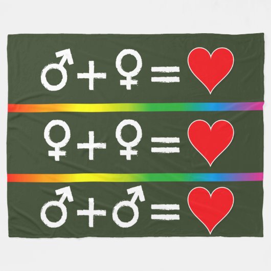 LIEBE FLEECEDECKE (Vorderseite (Horizontal))