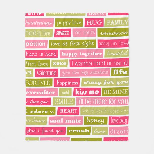 Liebe Fleecedecke (Vorderseite)