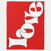 LIEBE FLEECEDECKE (Vorderseite)