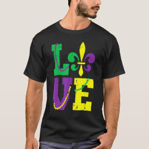 Liebe Fleur Lis Louisiana Mardi Gras Women Men Kid T-Shirt