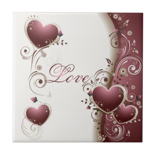 Liebe-Fliese Fliese (Vorderseite)